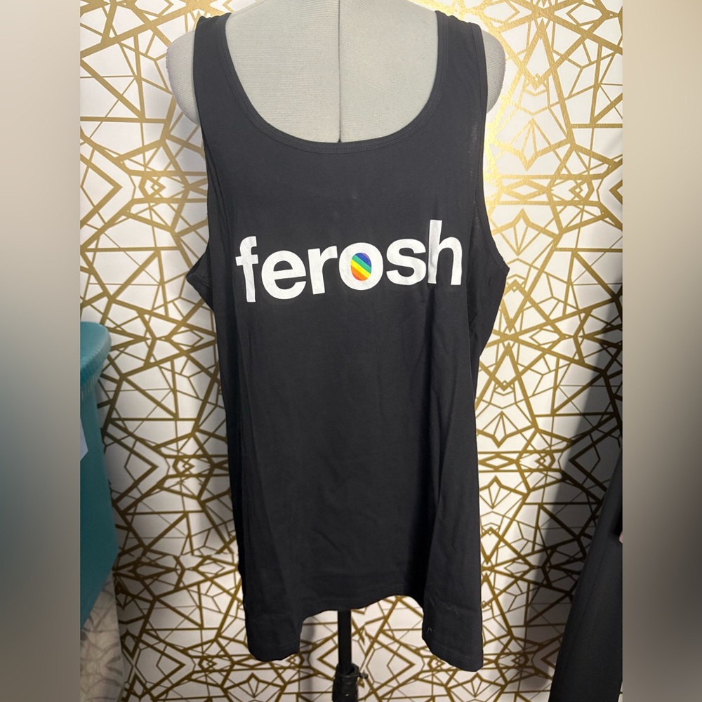 NWT Queer Eye FEROSH Black Tank Top, 2XL